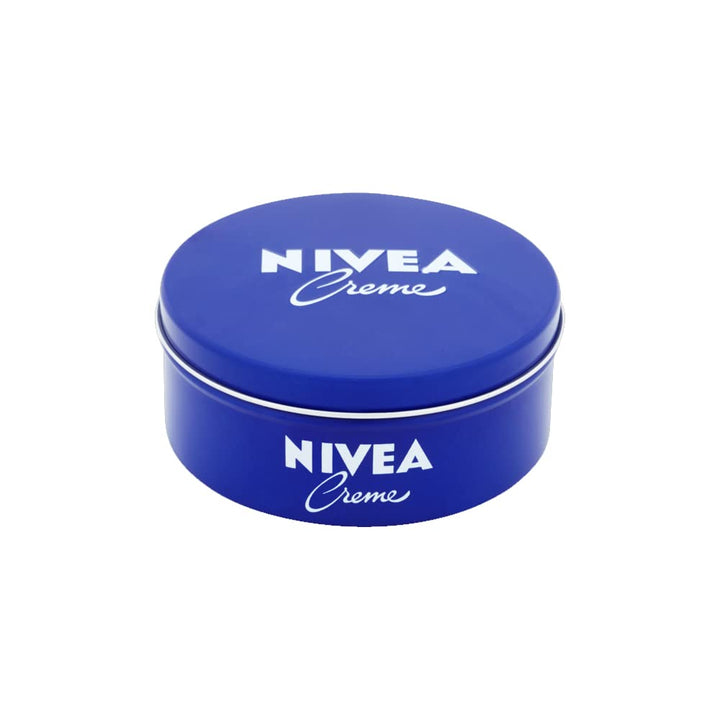 NIVEA metal tin front view showing authentic German label and trusted hydration
