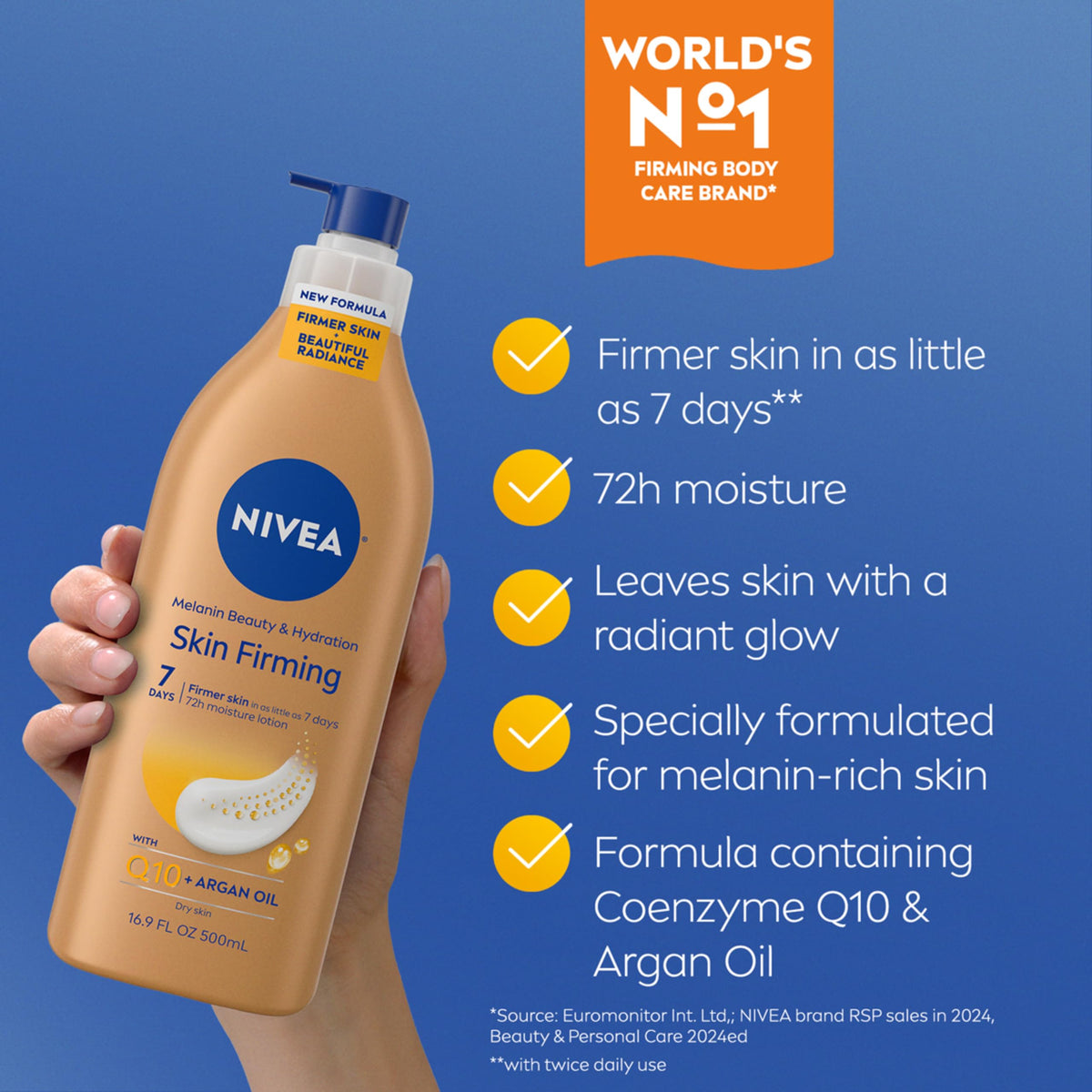 NIVEA with argan oil visual emphasizing nourishing natural oil benefit