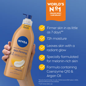 NIVEA with argan oil visual emphasizing nourishing natural oil benefit