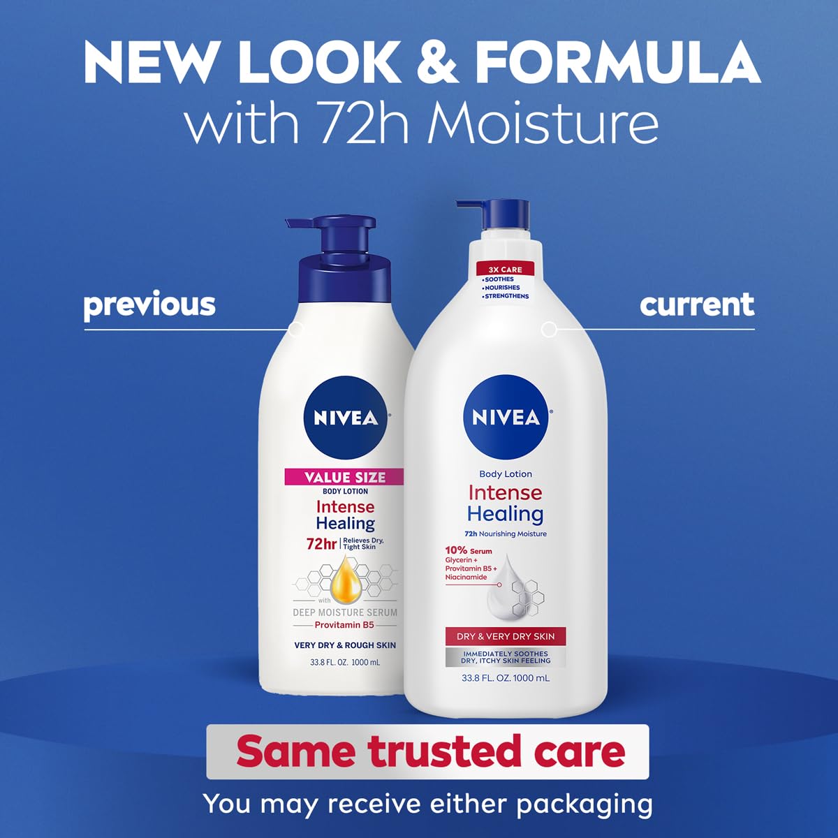 Close-up of NIVEA lotion texture highlighting lightweight hydration