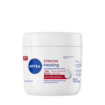 NIVEA jar front view showing label and size for reliable hydration