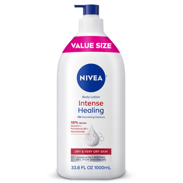 NIVEA pump bottle front view showing value size and easy dispensing