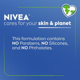 NIVEA ingredient focus with glycerin and provitamin B5 for nourishment
