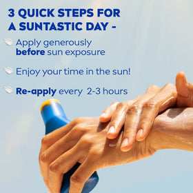 NIVEA label close-up highlighting SPF 50 and product details for confident selection