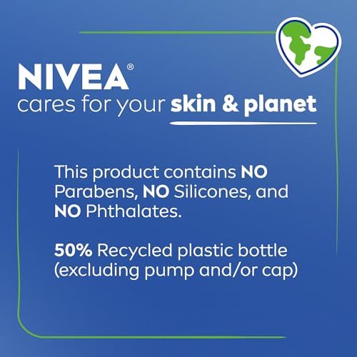 NIVEA bottle on bathroom counter styled for daily routine convenience benefit