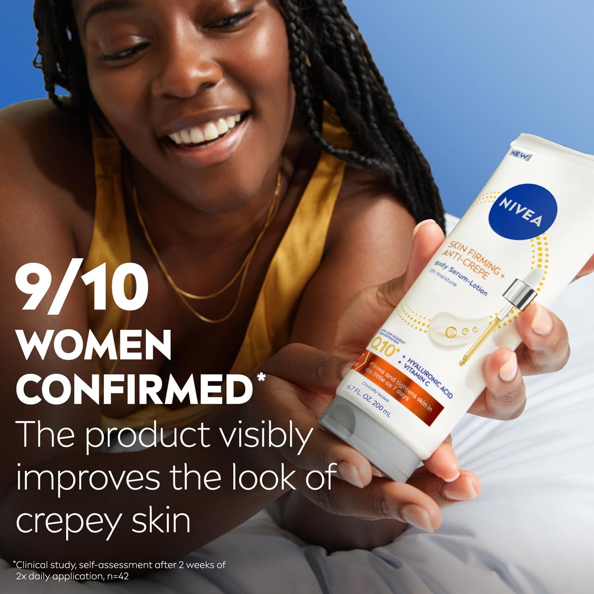 NIVEA lifestyle on bathroom shelf suggesting daily routine integration benefit