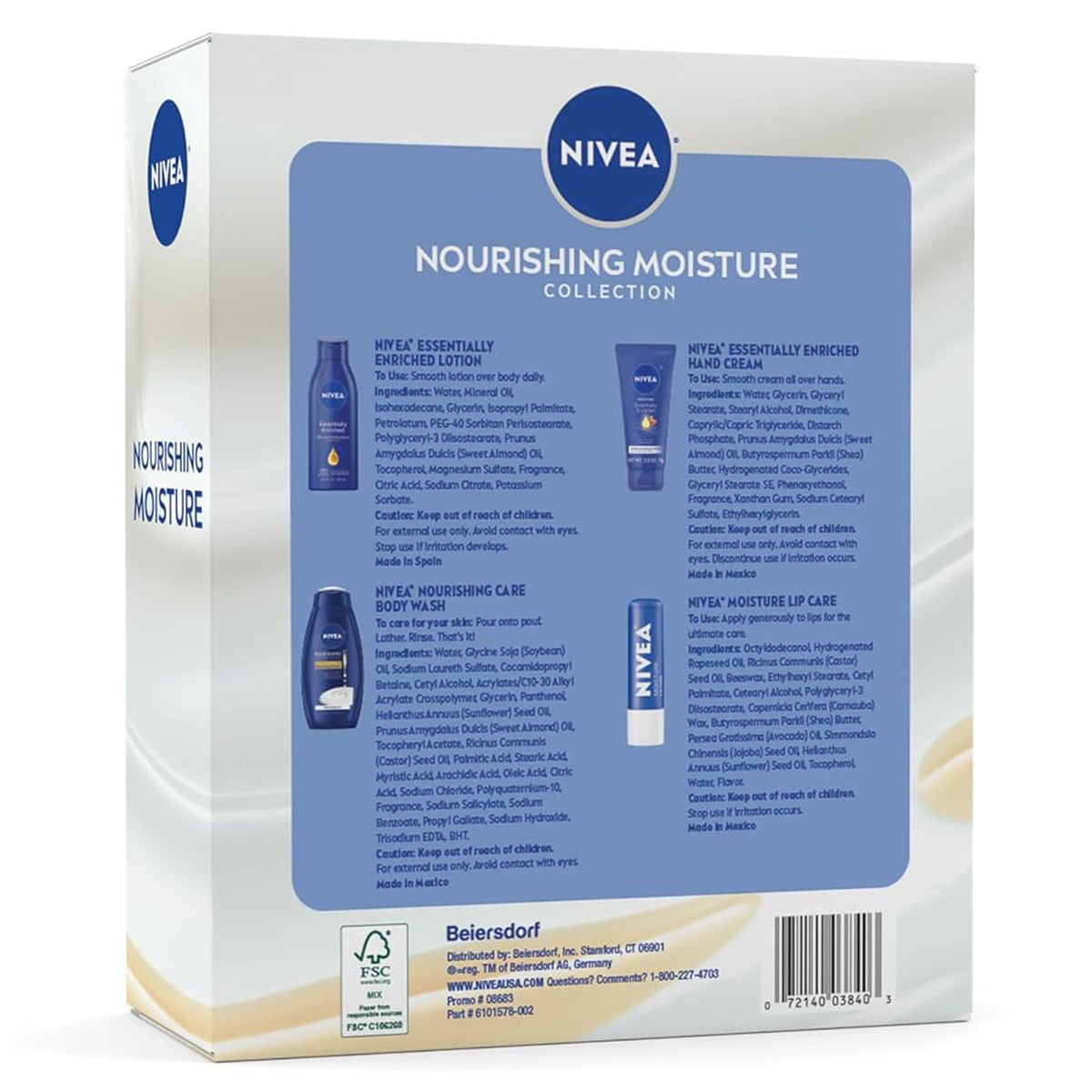 NIVEA lotion absorbing into skin close-up showing improved smoothness benefit