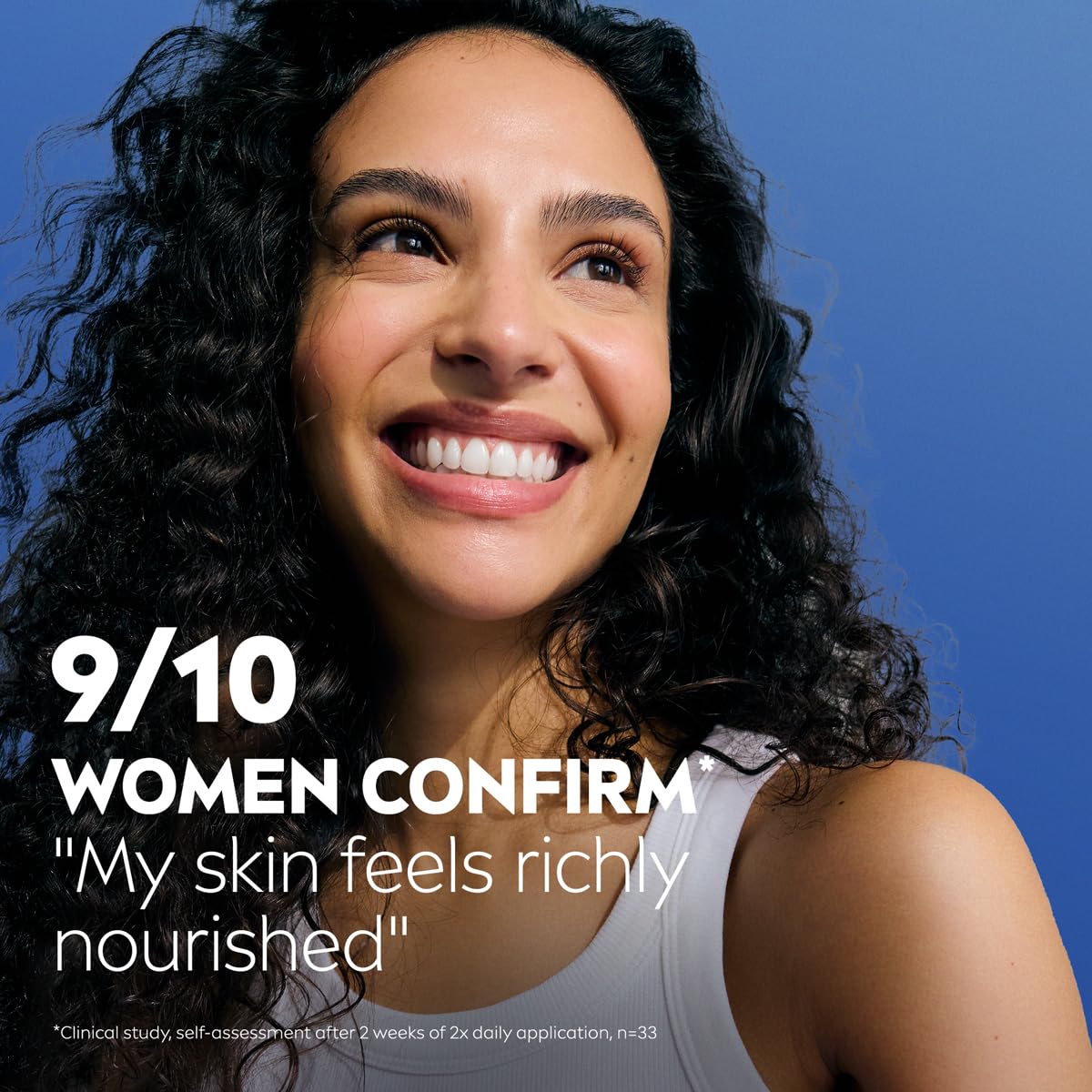 NIVEA lotion on hands showing quick absorption and non-greasy finish