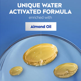 NIVEA creamy lotion texture close-up highlighting smooth almond-oil hydration