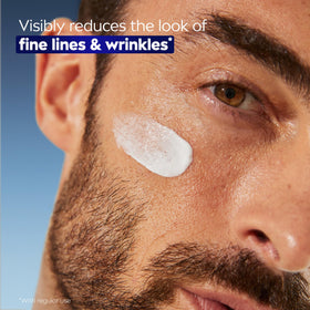 NIVEA MEN applied around beard showing non‑greasy finish benefit