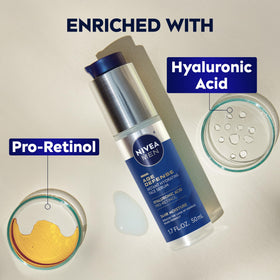 NIVEA MEN bottle held in hand to show size and portable 1.7 fl oz benefit