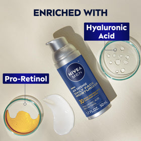 NIVEA MEN dispensing lotion from bottle for precise daily use