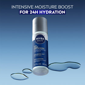 NIVEA MEN pump dispenser detail for controlled serum application and hygiene