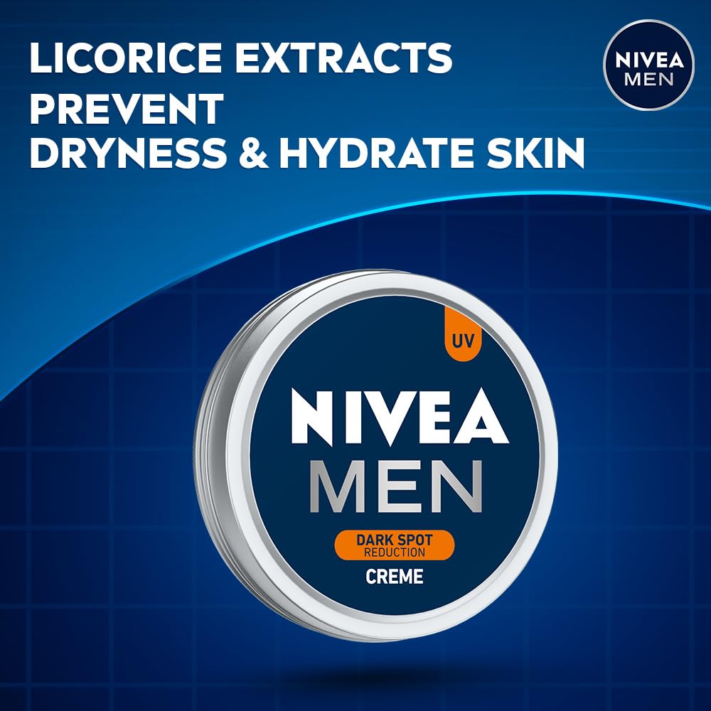 NIVEA MEN being applied to a man's face showing smooth finish and hydrated look benefit