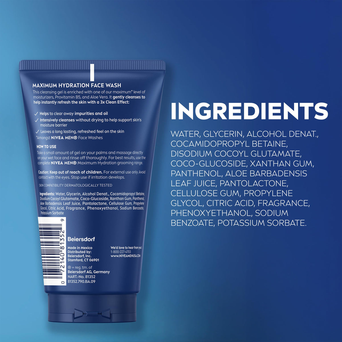 NIVEA MEN tubes styled on bathroom counter showing daily routine readiness