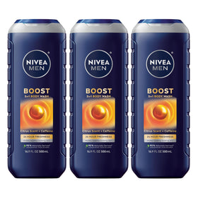 NIVEA MEN front bottle showing citrus scent and energizing benefit