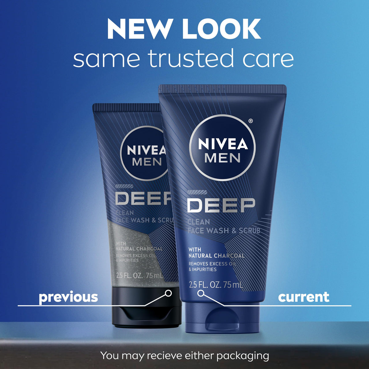 NIVEA MEN charcoal scrub close-up showing texture and exfoliating beads for effectiveness