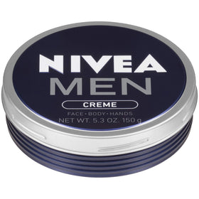 NIVEA MEN front tin showing label and compact design for easy carry
