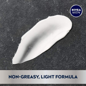 NIVEA MEN open tin close-up texture highlighting smooth, quick-absorbing cream