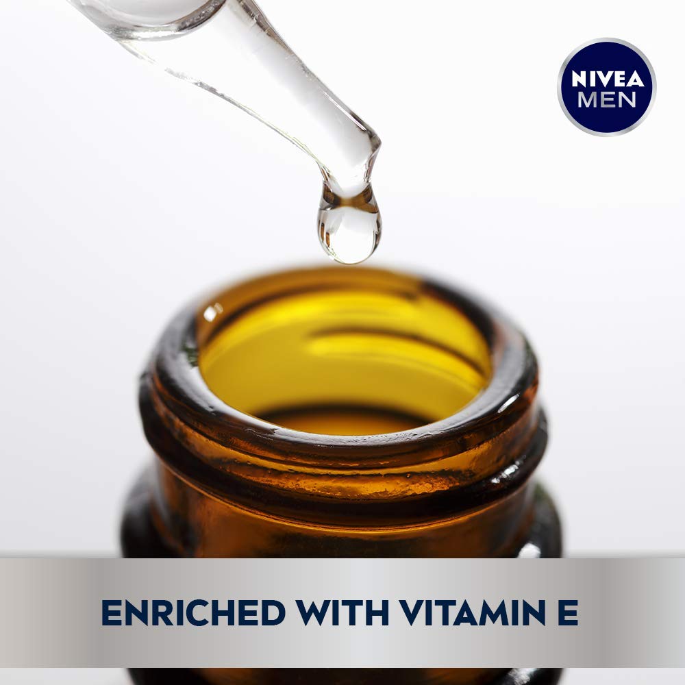 NIVEA MEN tin held in hand to show 5.3 oz size for travel convenience