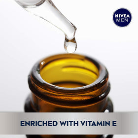 NIVEA MEN tin held in hand to show 5.3 oz size for travel convenience