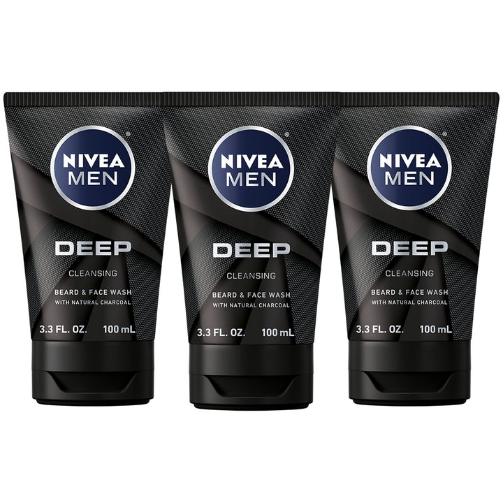 NIVEA MEN front packaging showing three tubes and product benefits