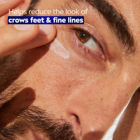 NIVEA MEN cream texture close-up showing lightweight gel-cream for fast absorption