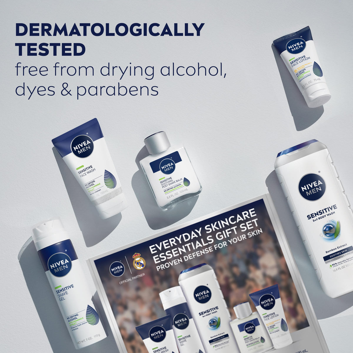 NIVEA MEN face lotion SPF 15 tube showing daily moisture and UVA/UVB help