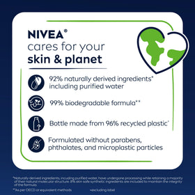 NIVEA MEN bottle on bathroom shelf styled to show everyday grooming use