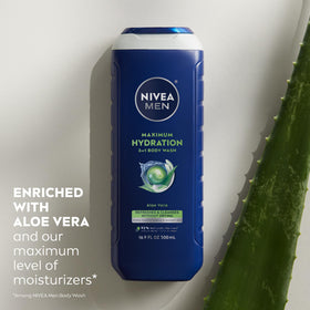 NIVEA MEN held in a hand to show real-world size and grip benefit