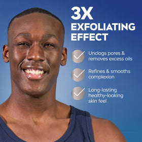 Close-up of NIVEA MEN label and ingredient list showing Provitamin B5 and Aloe Vera
