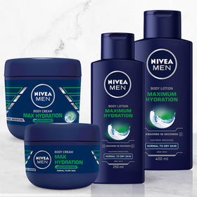 Close-up of product label and ingredients on NIVEA Men tub for ingredient clarity
