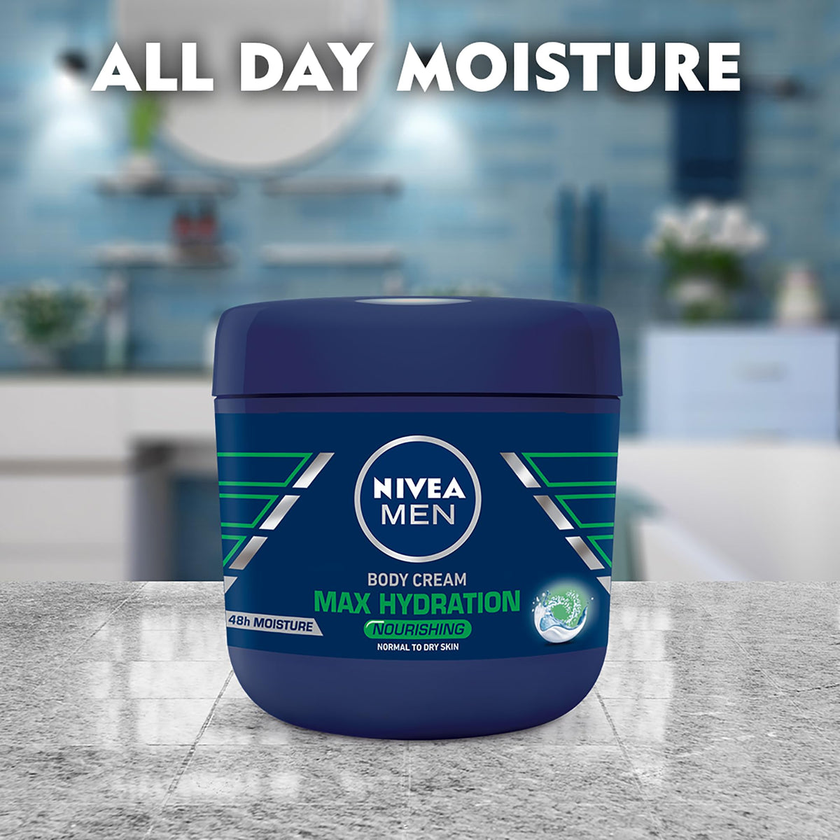 Close-up of cream texture highlighting NIVEA Men hydration and smoothing benefit