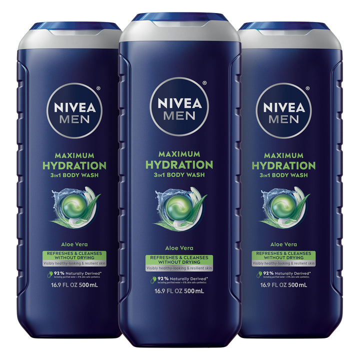 NIVEA MEN front pack showing bottle and clear branding for easy selection