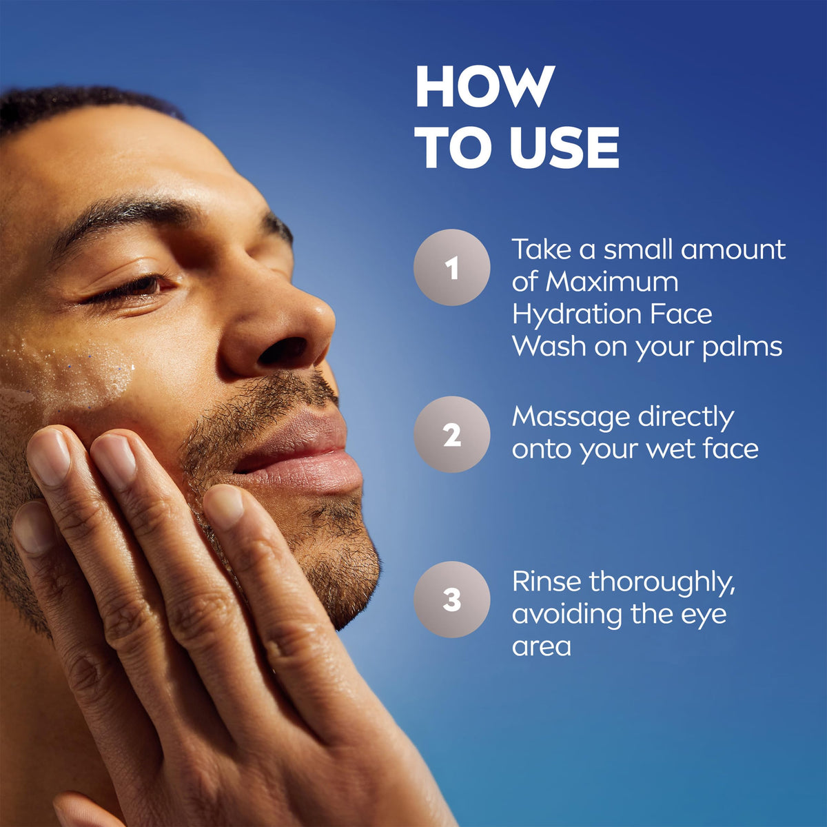 NIVEA MEN used after shaving showing soothing effect and reduced tightness