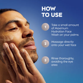 NIVEA MEN used after shaving showing soothing effect and reduced tightness