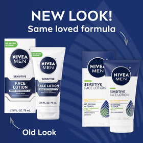 NIVEA MEN lotion swatch showing lightweight texture and easy absorption