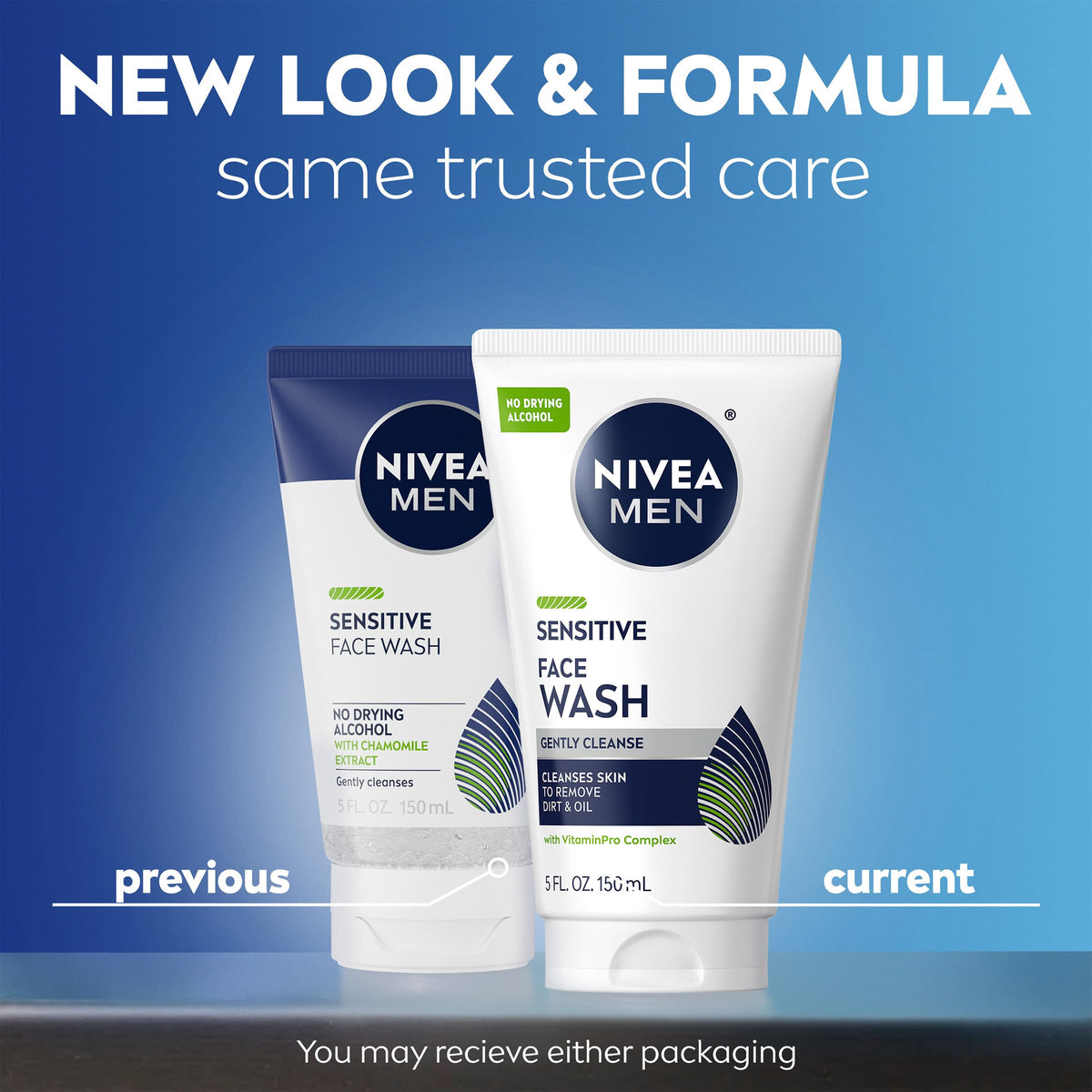 NIVEA MEN back label close-up highlighting ingredients and usage directions
