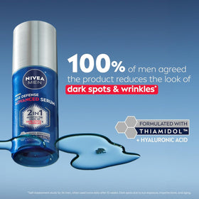 NIVEA MEN serum pipette dispensing drop for precise application