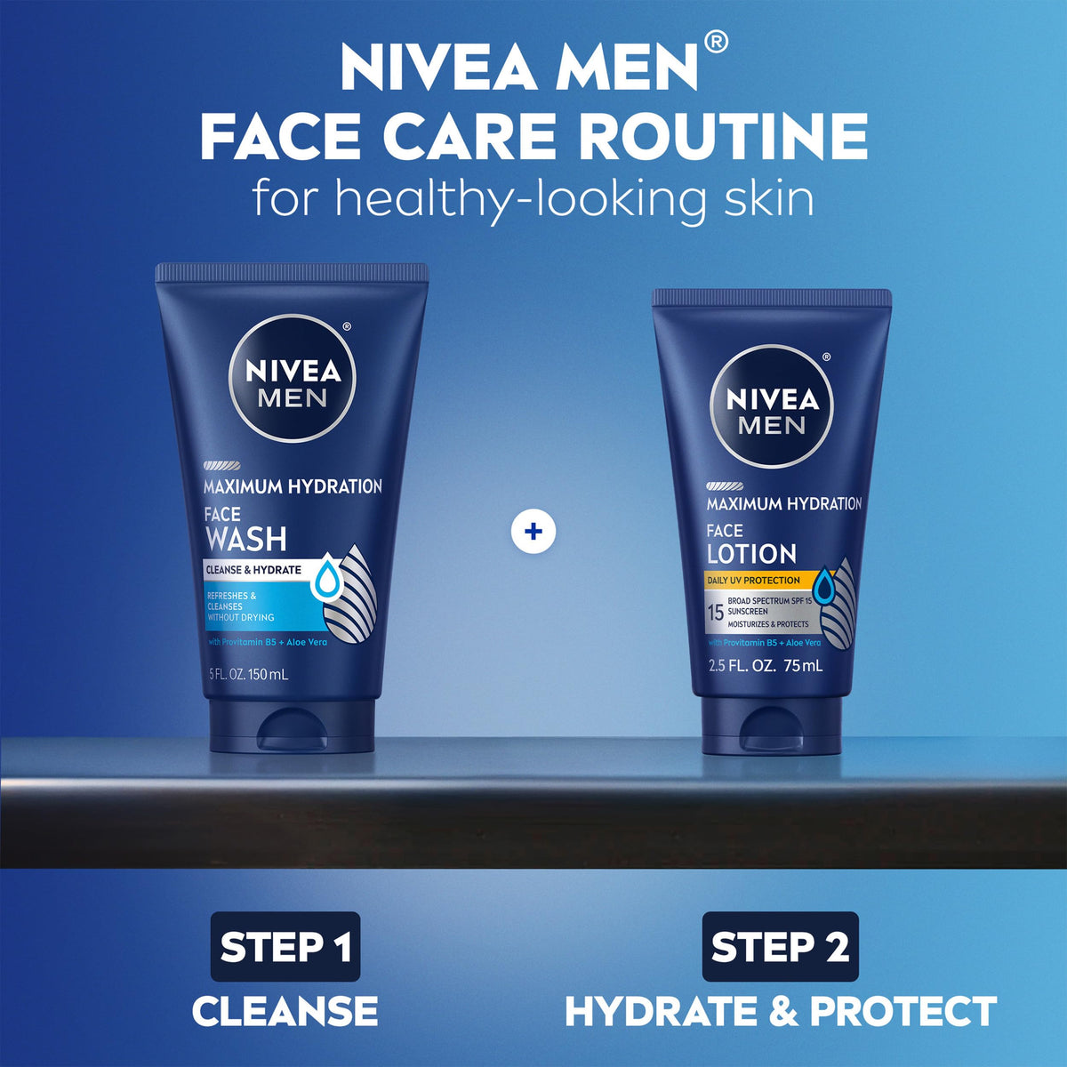 NIVEA MEN sunscreen spread on skin illustrating even coverage and SPF benefit