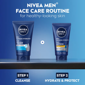 NIVEA MEN sunscreen spread on skin illustrating even coverage and SPF benefit