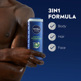 NIVEA MEN creamy lather texture close-up showing moisturising foam