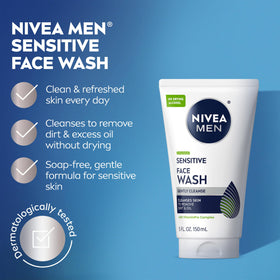 NIVEA MEN gentle foam texture close-up demonstrating mild lather benefit