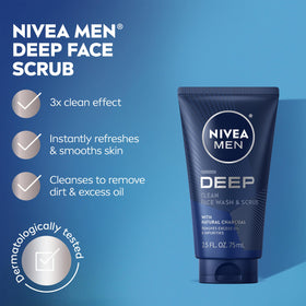 NIVEA MEN three-pack display of tubes highlighting convenience and value