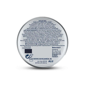NIVEA MEN tube label detail highlighting licorice extract and UV filters benefit