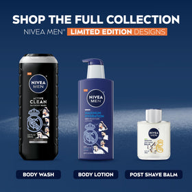 NIVEA MEN vanilla-bourbon scent concept illustrating long-lasting fragrance