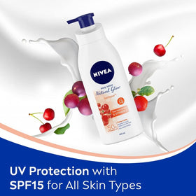 NIVEA pump and cap detail highlighting easy dispensing and controlled application