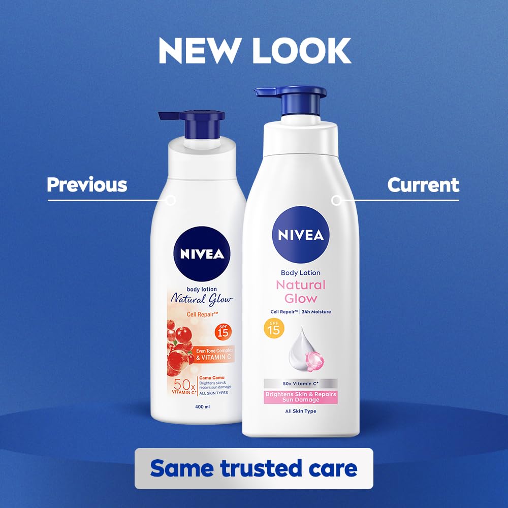 NIVEA next to ruler for size comparison showing 13.52 fl oz capacity