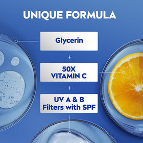 NIVEA lotion texture close-up showing lightweight absorbent formula
