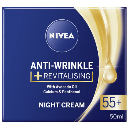 NIVEA front packaging of night cream showing details and brand reassurance